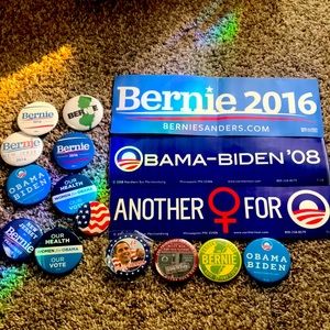 democrat obama bernie sanders bumper stickers and buttons memorabilia election